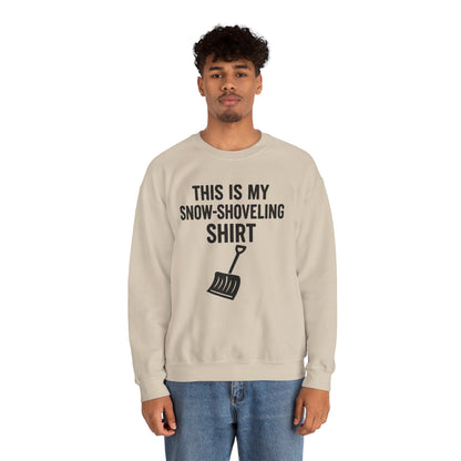 This Is My Snow-Shoveling Shirt – Funny Winter Chore Sweatshirt