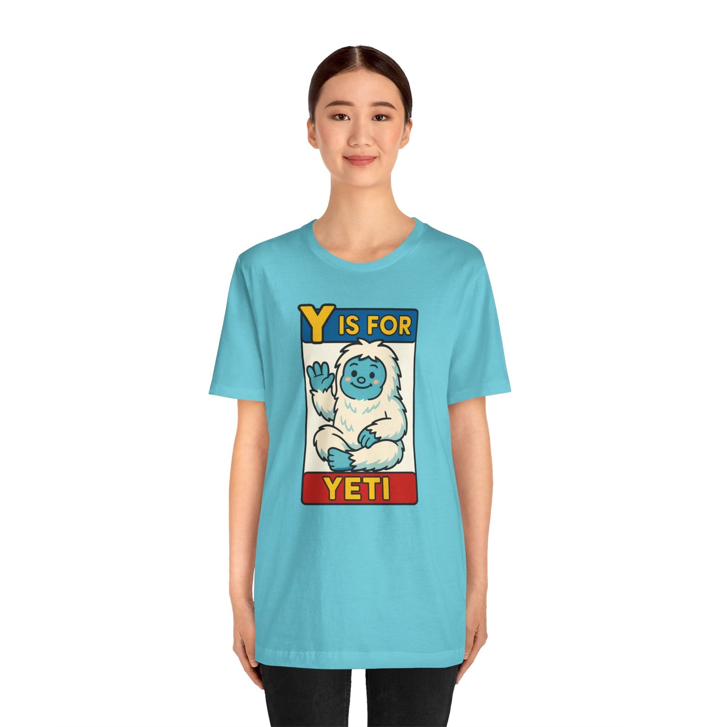 Y Is for Yeti T-Shirt – Cute Winter Monster Tee from the Monster Alphabet Series