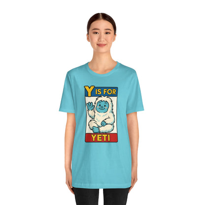Y Is for Yeti T-Shirt – Cute Winter Monster Tee from the Monster Alphabet Series