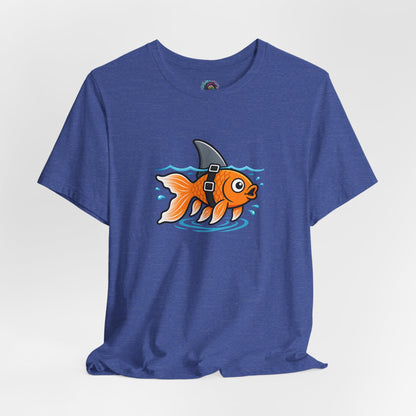 Goldfish Shark T-Shirt – Funny Fish Swimming  Graphic Tee