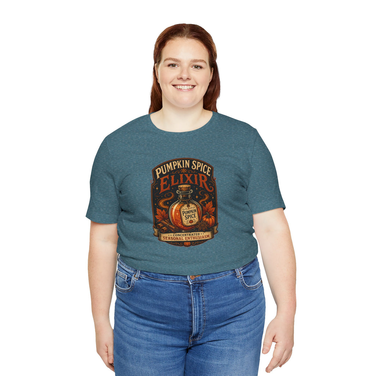 Pumpkin Spice Elixir T-Shirt – Funny Witchy Fall Coffee Tee