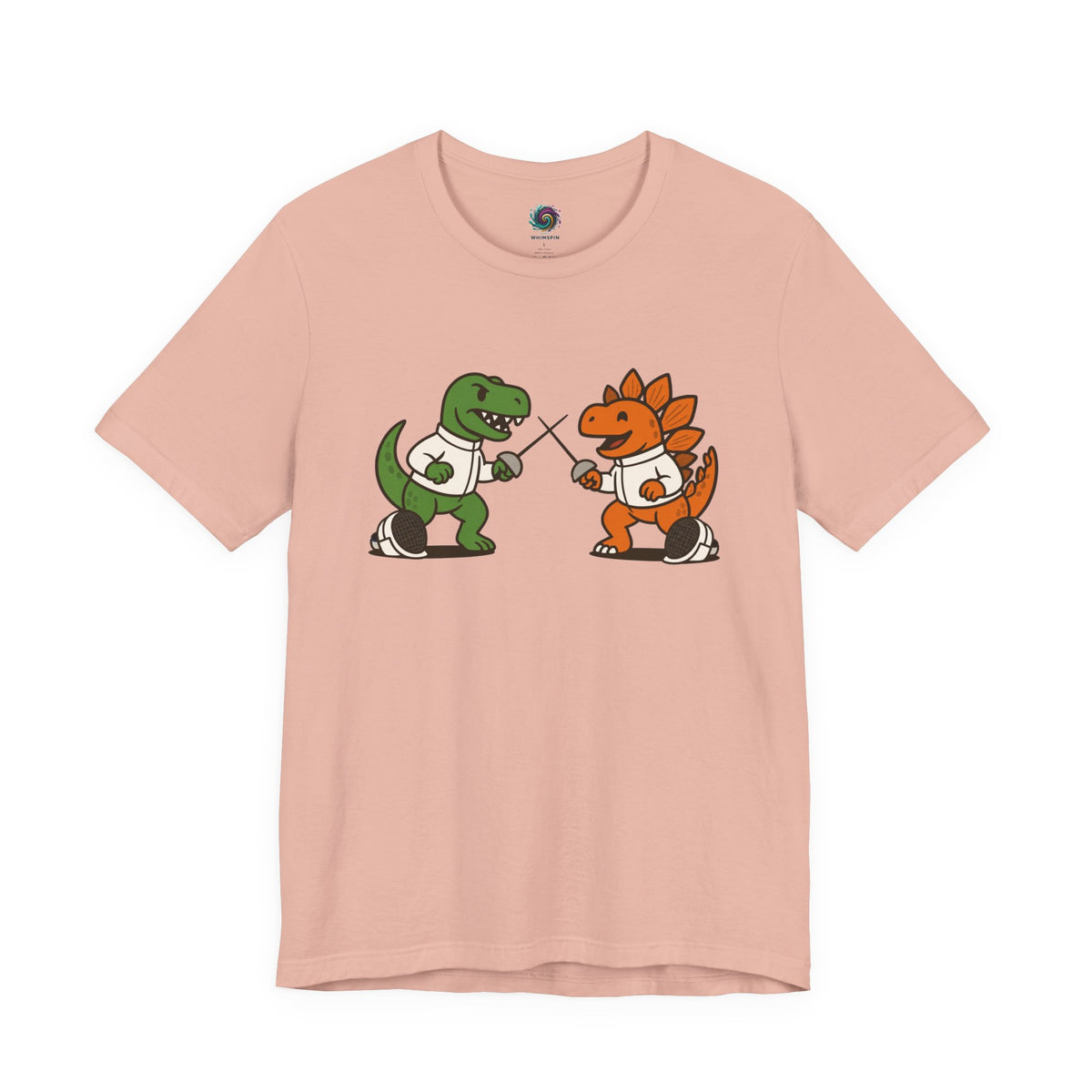 Dinosaur Fencing T-Shirt – T-Rex vs Stegosaurus Tee