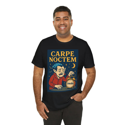 Carpe Noctem Vampire T-Shirt – Funny Halloween Tee for Night Owls