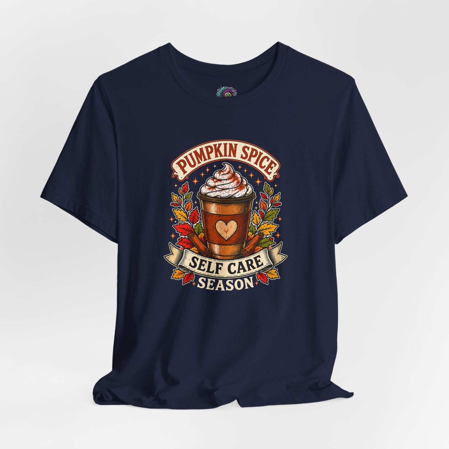 Pumpkin Spice Self Care Season T-Shirt – Funny Fall Coffee Tee