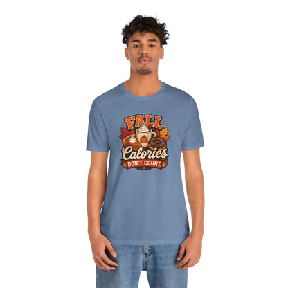 Fall Calories Don’t Count T-Shirt – Funny Pumpkin Spice Food Tee