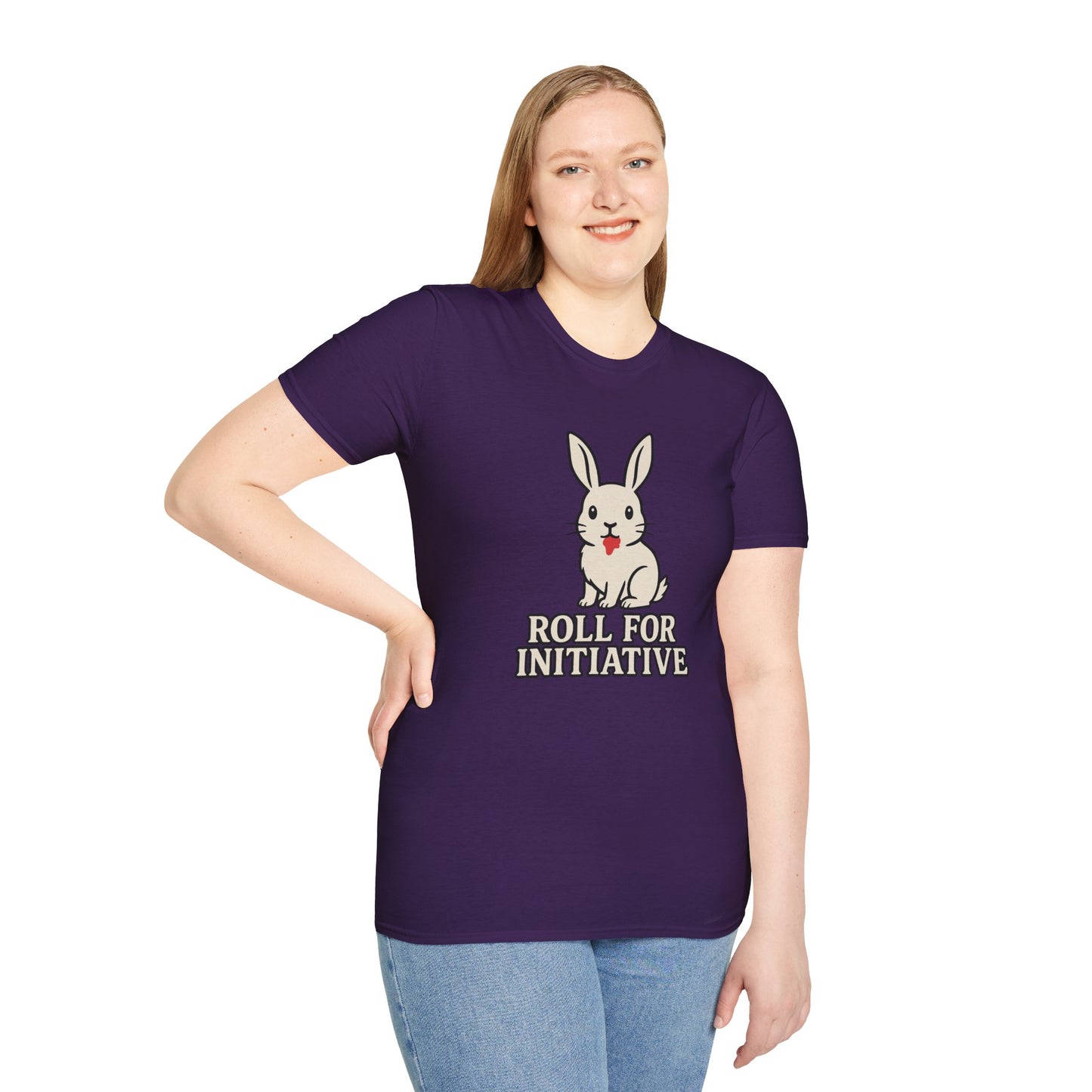 Roll for Initiative T-Shirt – Killer Bunny Humor Gaming Tee