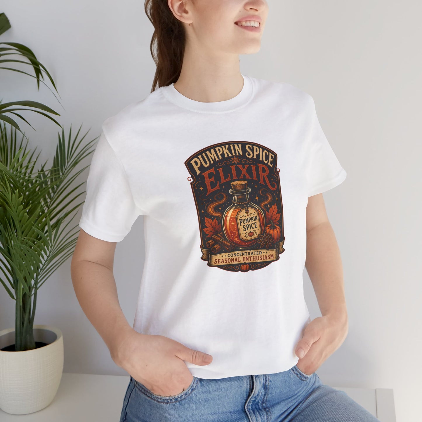 Pumpkin Spice Elixir T-Shirt – Funny Witchy Fall Coffee Tee