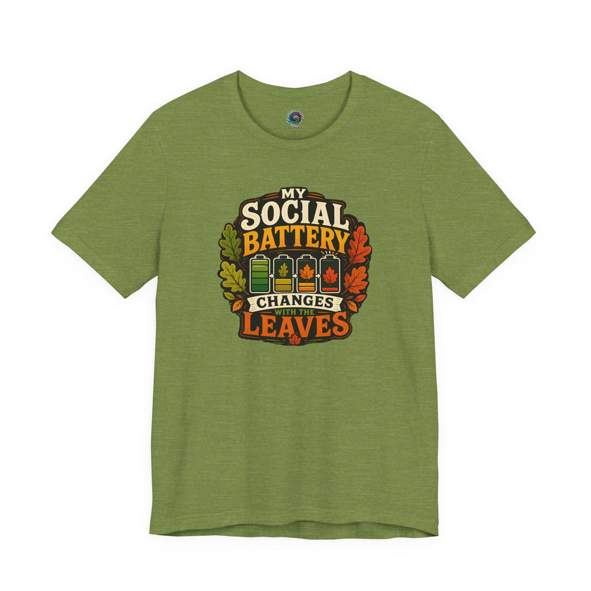 My Social Battery Changes With the Leaves T-Shirt – Funny Fall Tee