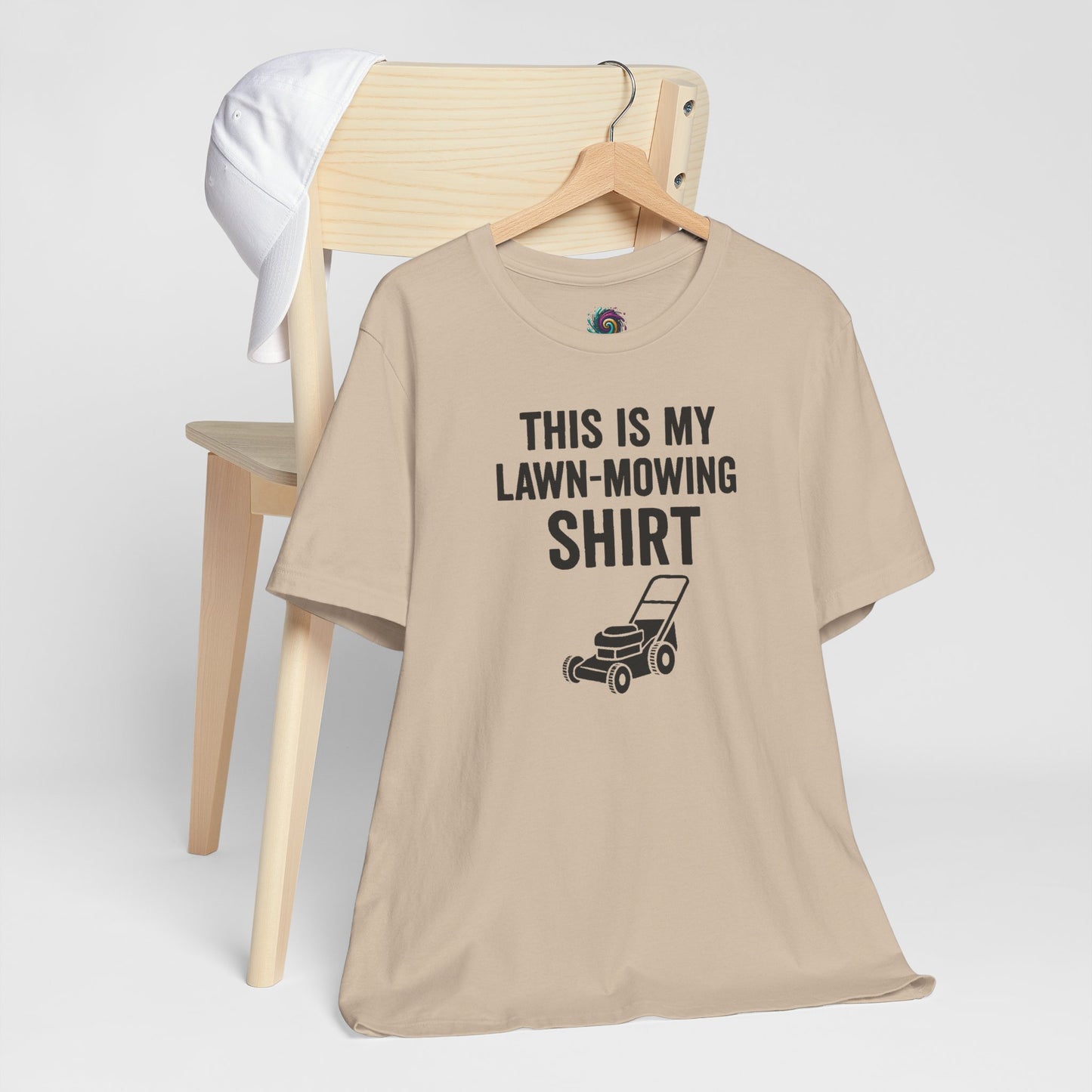 Lawn Mowing Tee – Funny Shirt Summer Yard Work T-shirt with Mower Graphic