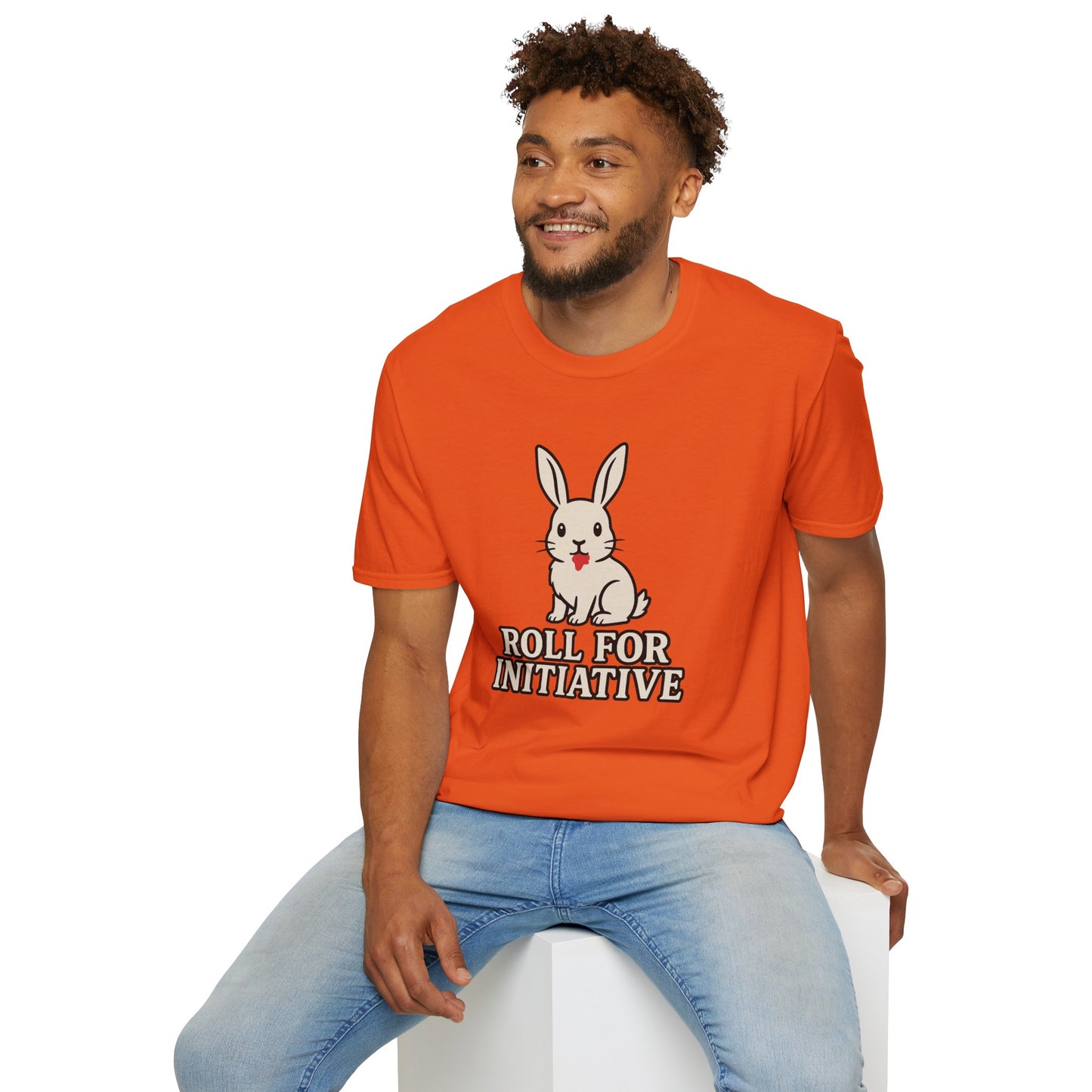 Roll for Initiative T-Shirt – Killer Bunny Humor Gaming Tee