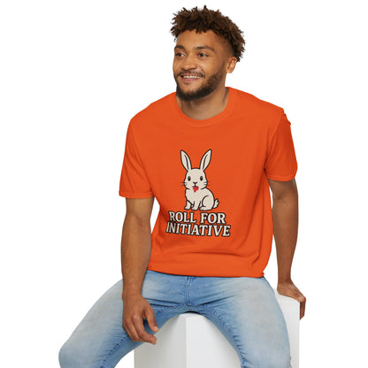 Roll for Initiative T-Shirt – Killer Bunny Humor Gaming Tee