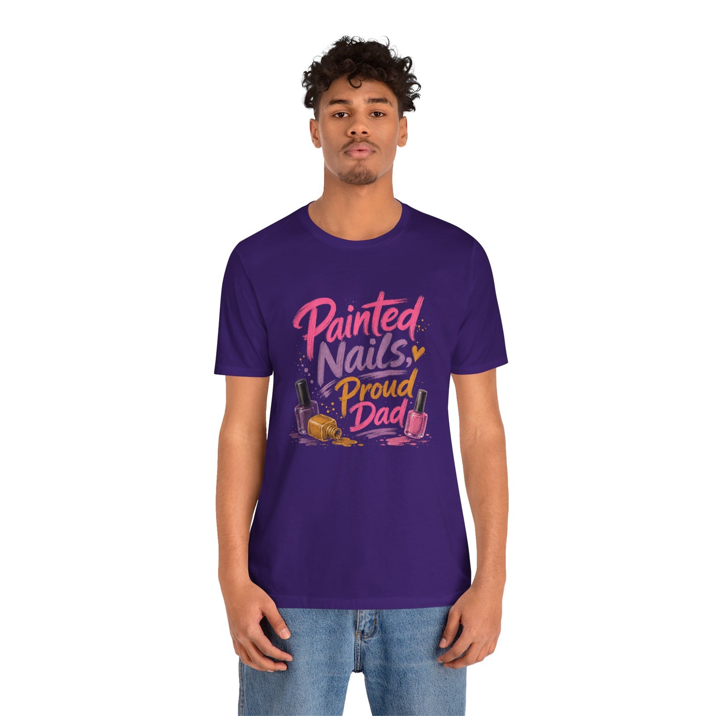 Painted Nails Proud Dad T-Shirt – Girl Dad Father’s Day Tee