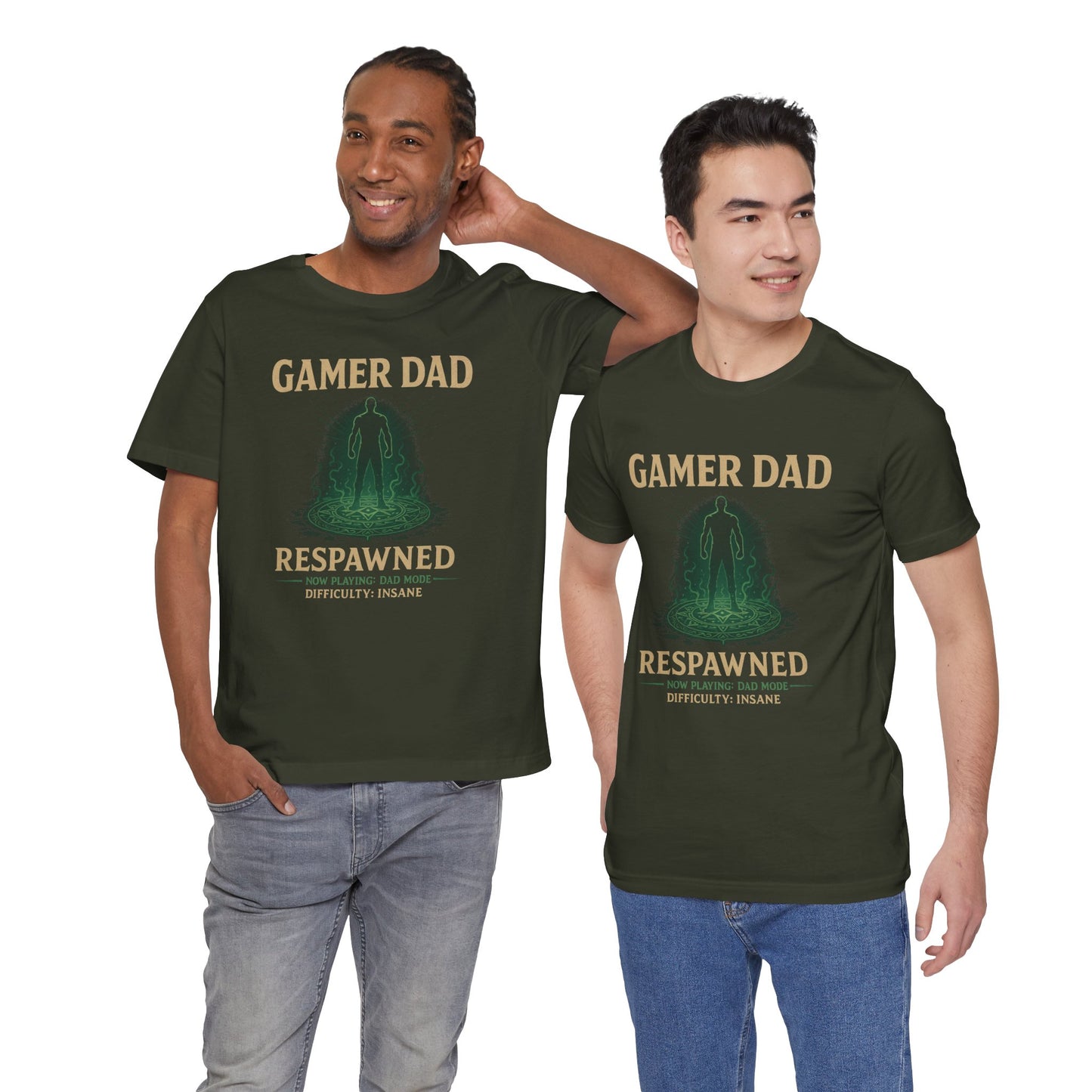 Gamer Dad Respawned T-Shirt – Funny New Fatherhood Gaming Tee
