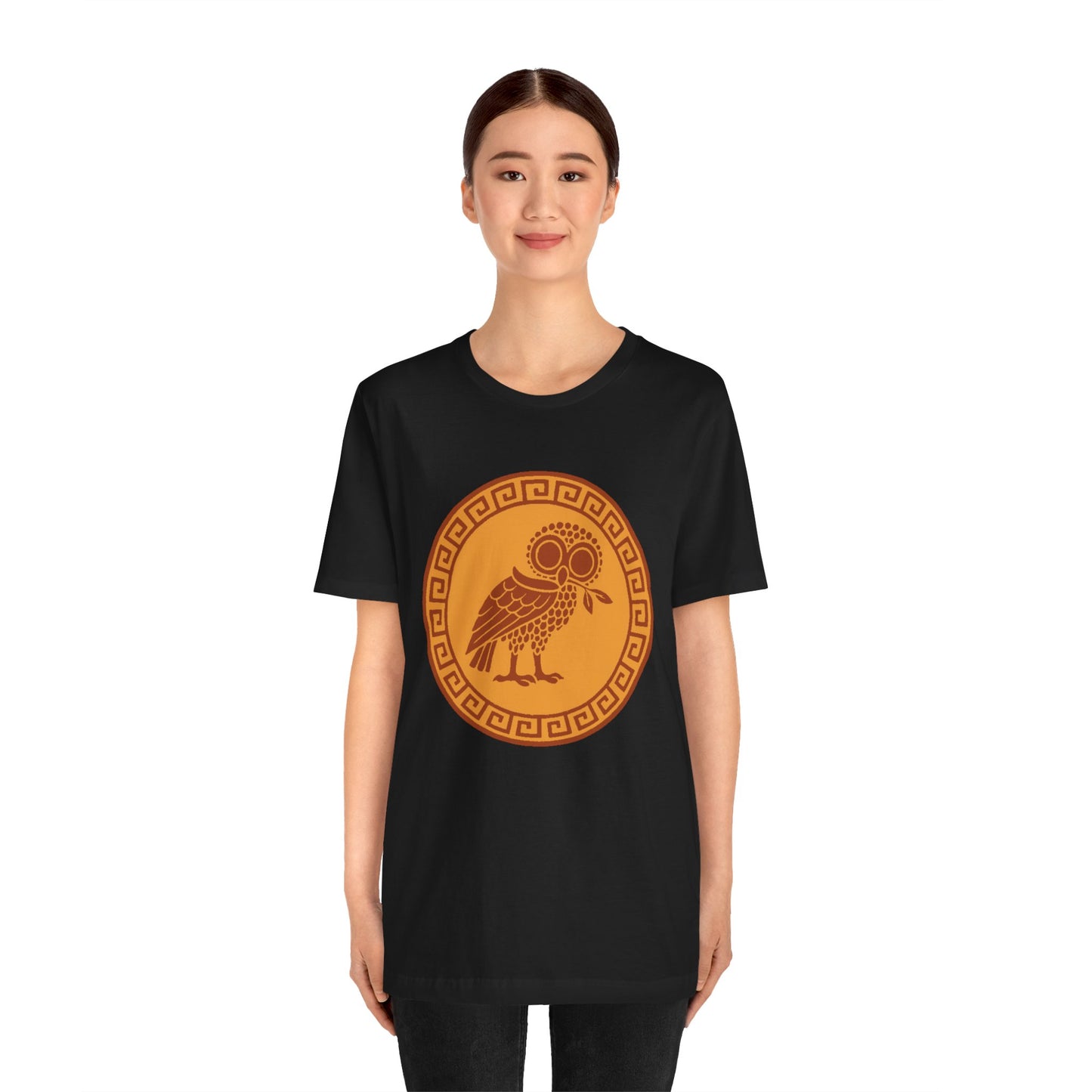Athena’s Owl T-Shirt – Greek Mythology Bird Tee