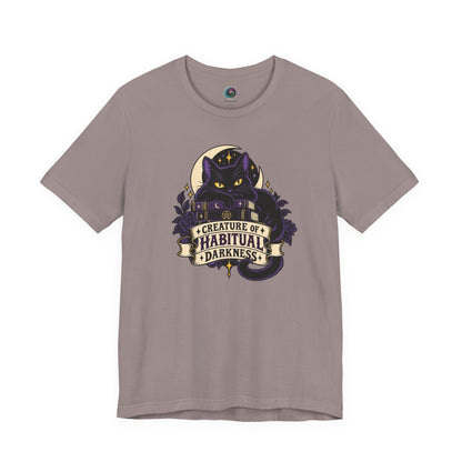 Creature of Habitual Darkness T-Shirt – Black Cat Goth Tee