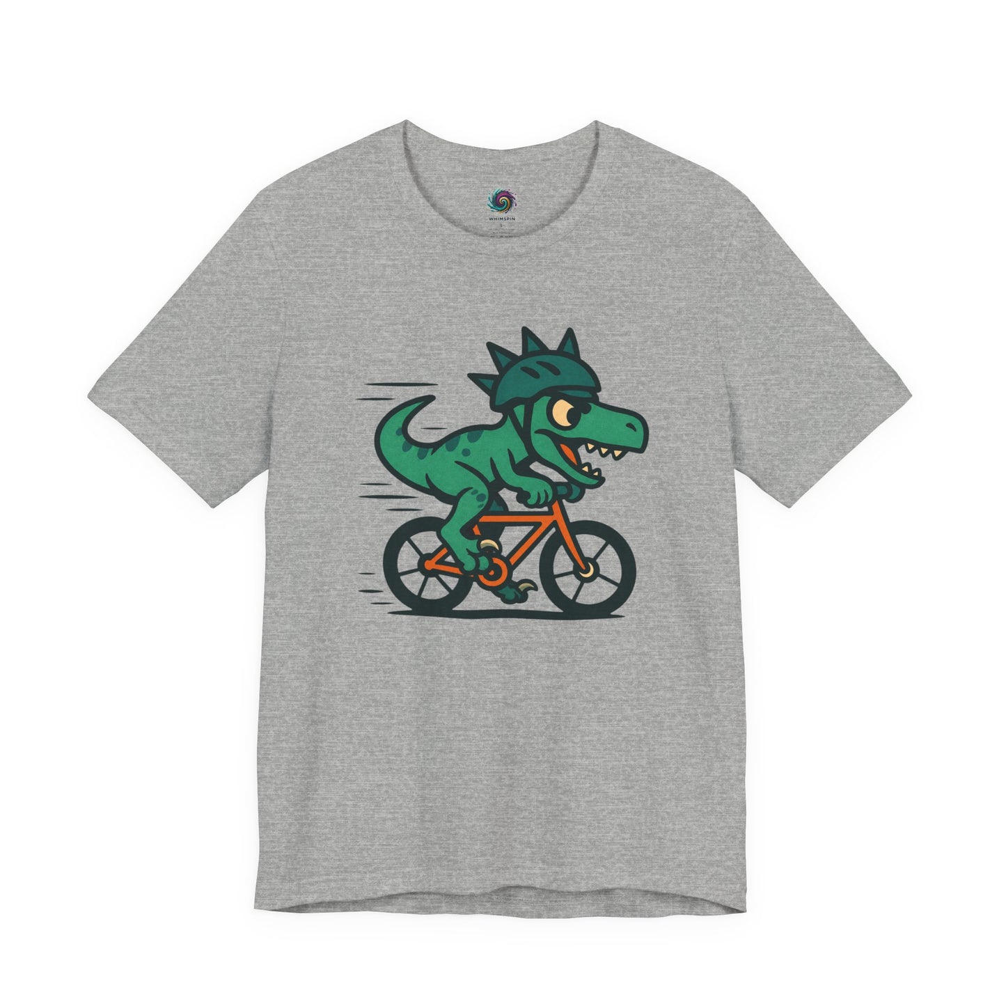 Velociraptor on a Bike T-Shirt – Funny Dino Velo Tee