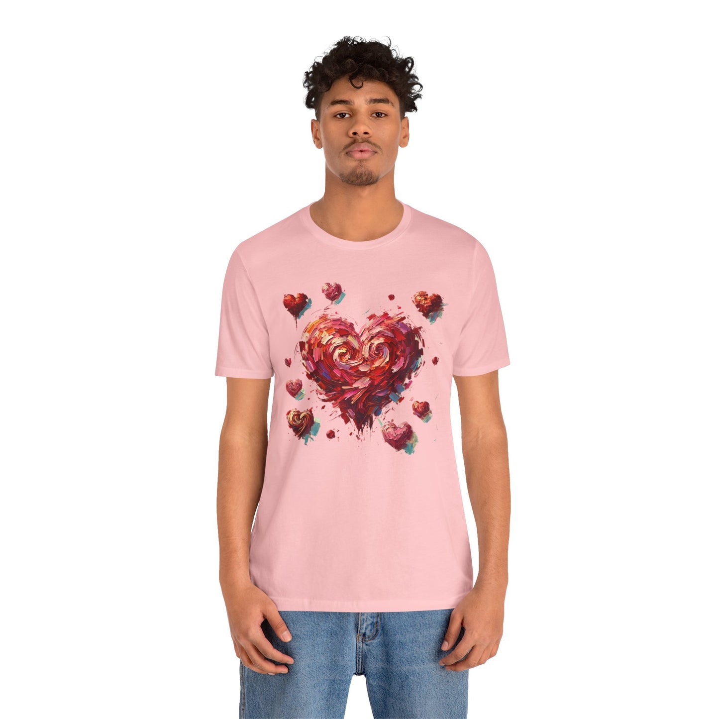 Impressionistic Heart T-Shirt – Artistic Valentine's Day Tee