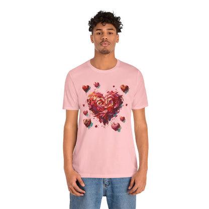 Impressionistic Heart T-Shirt – Artistic Valentine's Day Tee