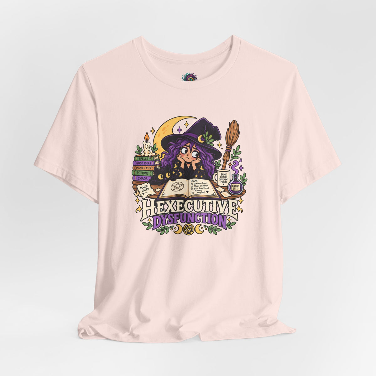 Hexecutive Dysfunction T-Shirt - Funny Witchy ADHD Humor Tee