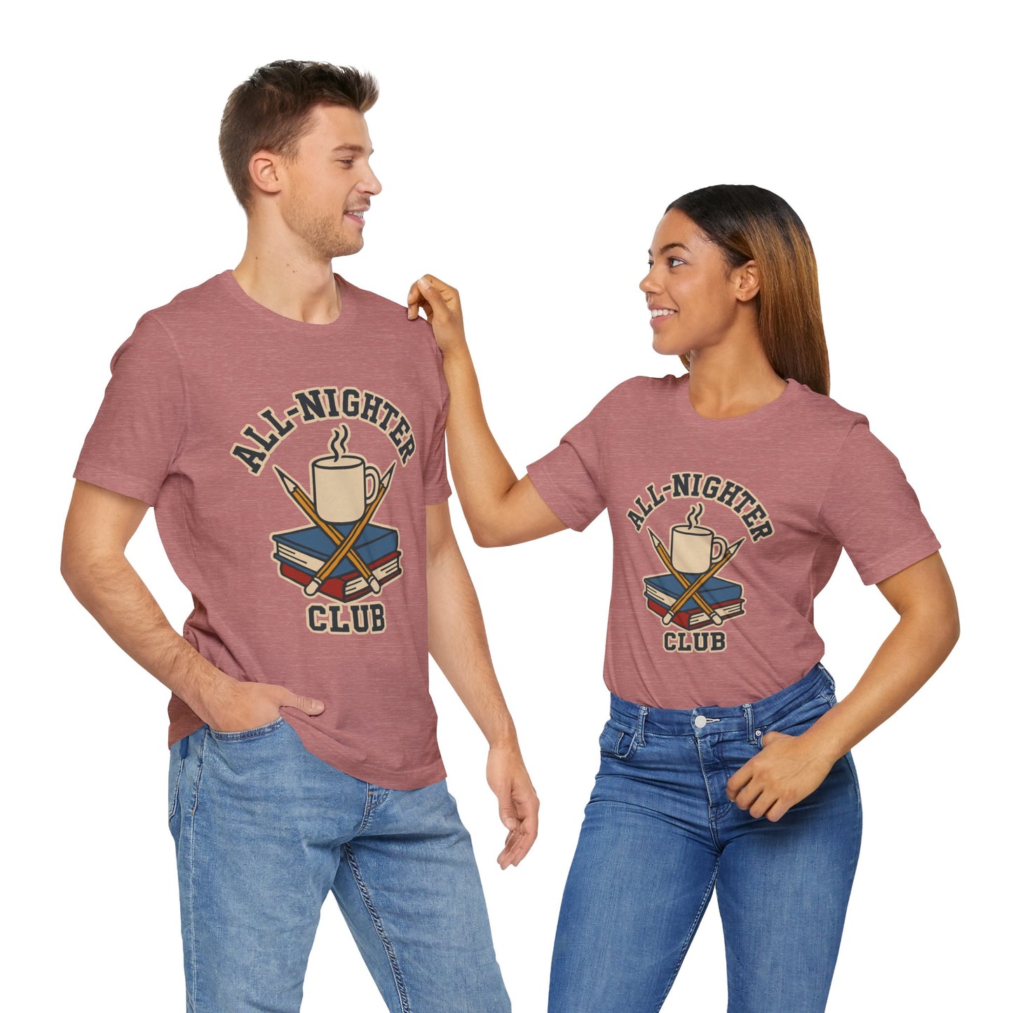 All-Nighter Club T-Shirt – Funny Caffeine & Study Tee for Night Owls