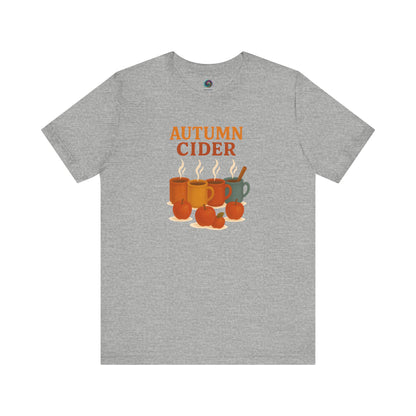 Autumn Cider T-Shirt – Cozy Fall Graphic Tee with Steaming Mugs
