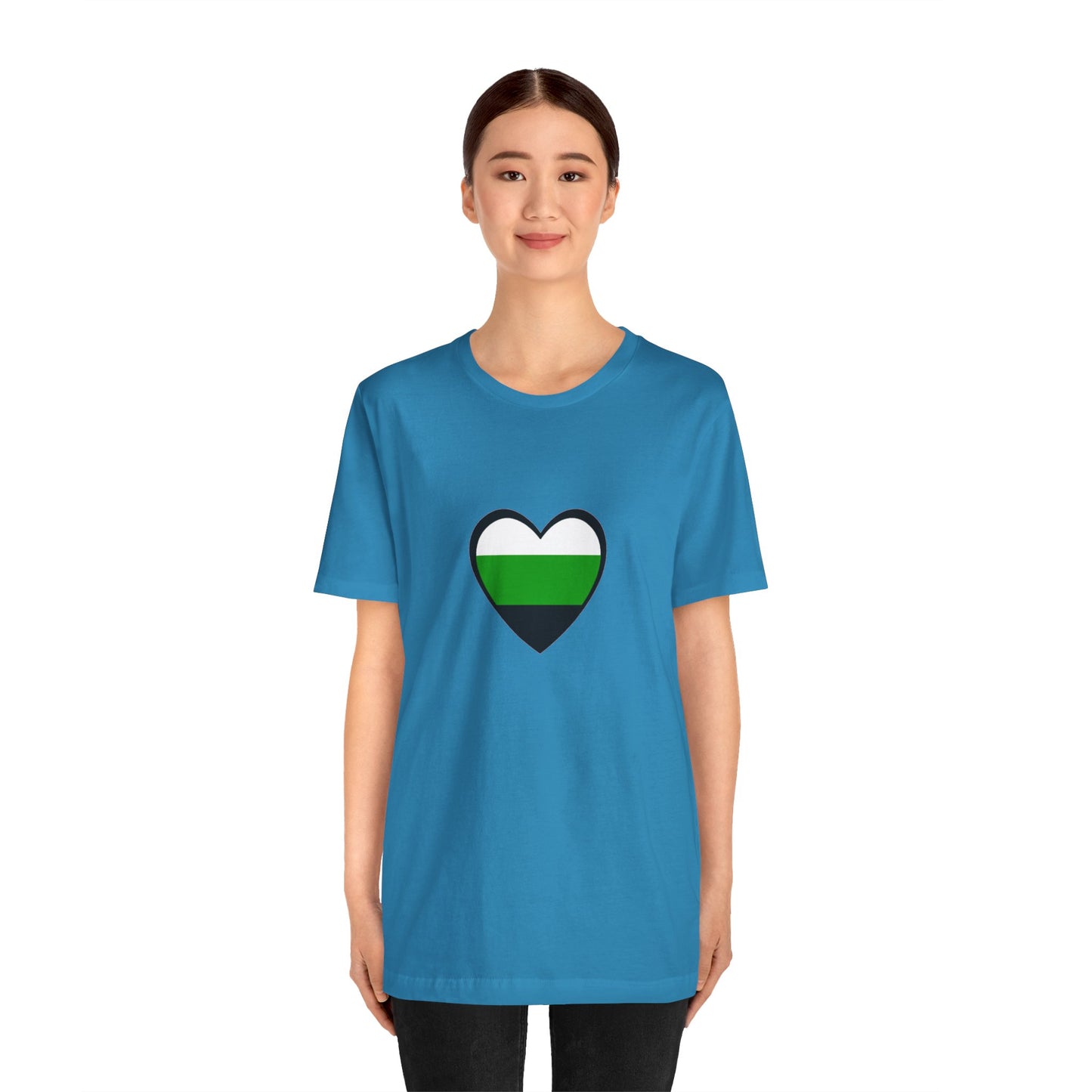 Neutrois Pride Flag Heart T-Shirt – Minimalist Gender Identity Tee