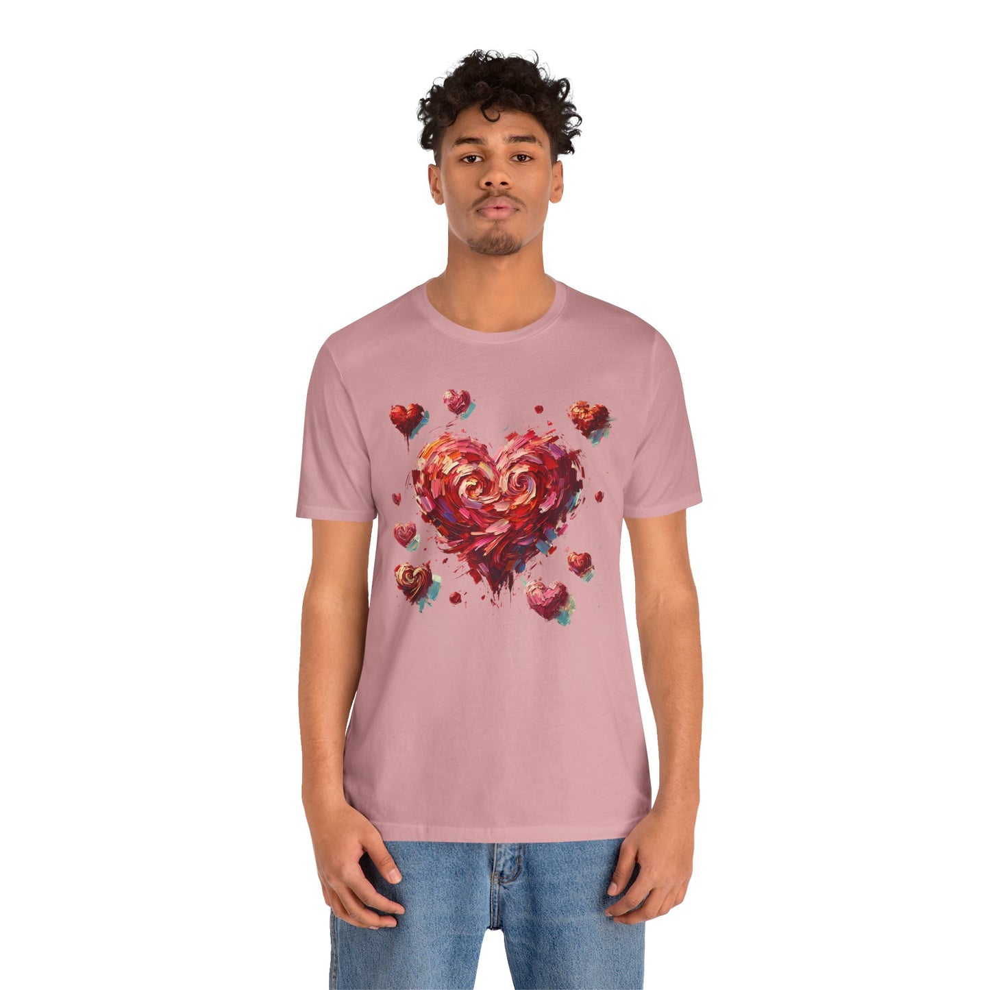 Impressionistic Heart T-Shirt – Artistic Valentine's Day Tee