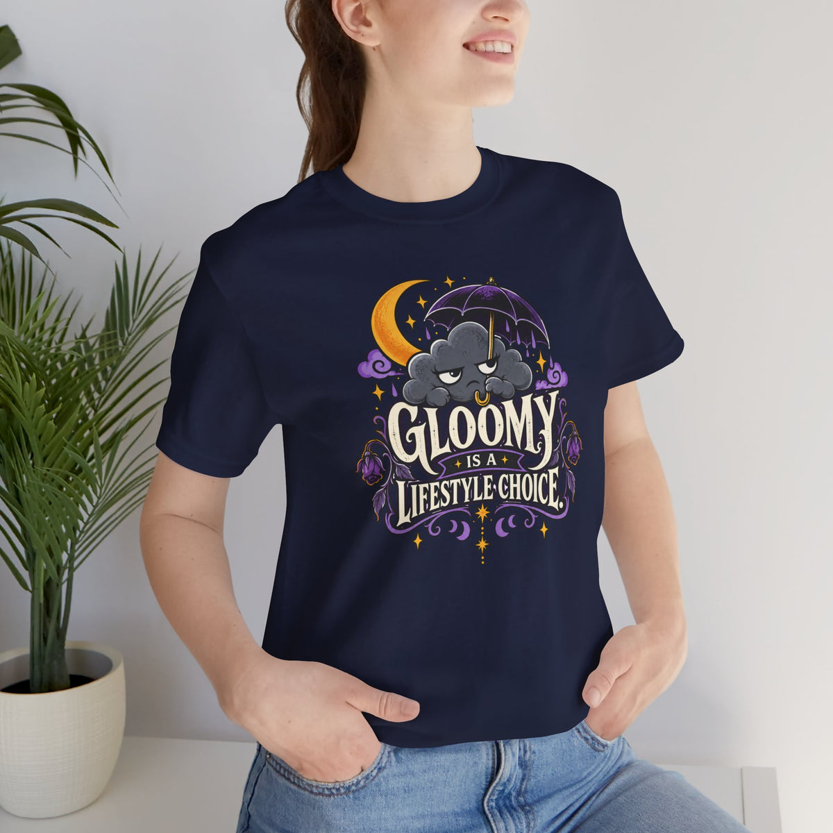 Gloomy Is a Lifestyle Choice T-Shirt – Funny Goth Halloween Tee