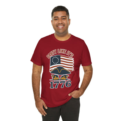 Party Like It’s 1776 T-Shirt – Revolutionary Spirit USA Tee - WhimSpin - https://whimspin.com