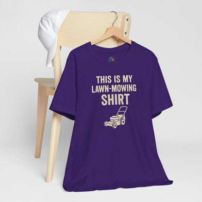 Lawn Mowing Tee – Funny Shirt Summer Yard Work T-shirt with Mower Graphic
