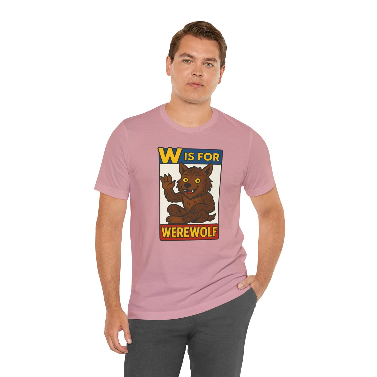 W Is for Werewolf T-Shirt – Cute Werewolf Shirt from Monster Alphabet