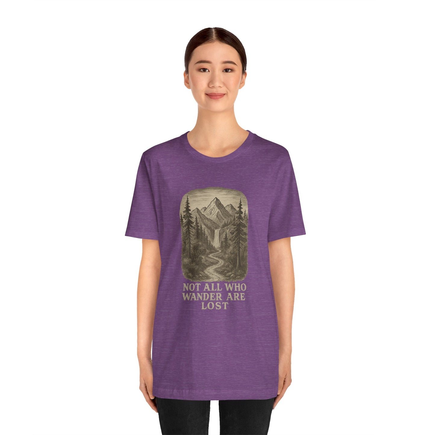 Not All Who Wander Are Lost T-Shirt – Tolkien Travel Tee for Nature Lovers