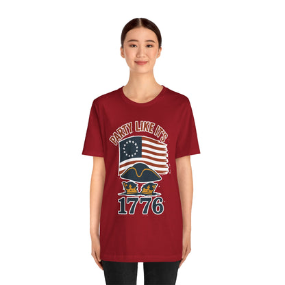 Party Like It’s 1776 T-Shirt – Revolutionary Spirit USA Tee - WhimSpin - https://whimspin.com