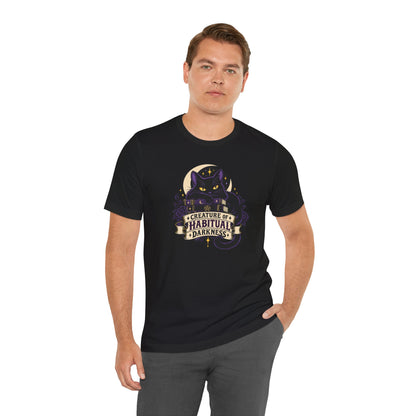 Creature of Habitual Darkness T-Shirt – Black Cat Goth Tee