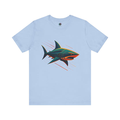 Electric Apex Shark T-Shirt – Bold Ocean Graphic Tee - WhimSpin - https://whimspin.com