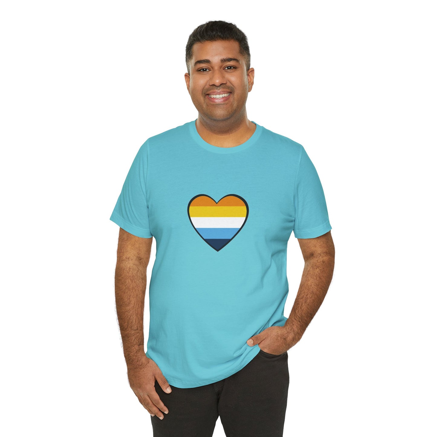 AroAce Flag Heart T-Shirt – Unisex LGBTQ+ Graphic Tee