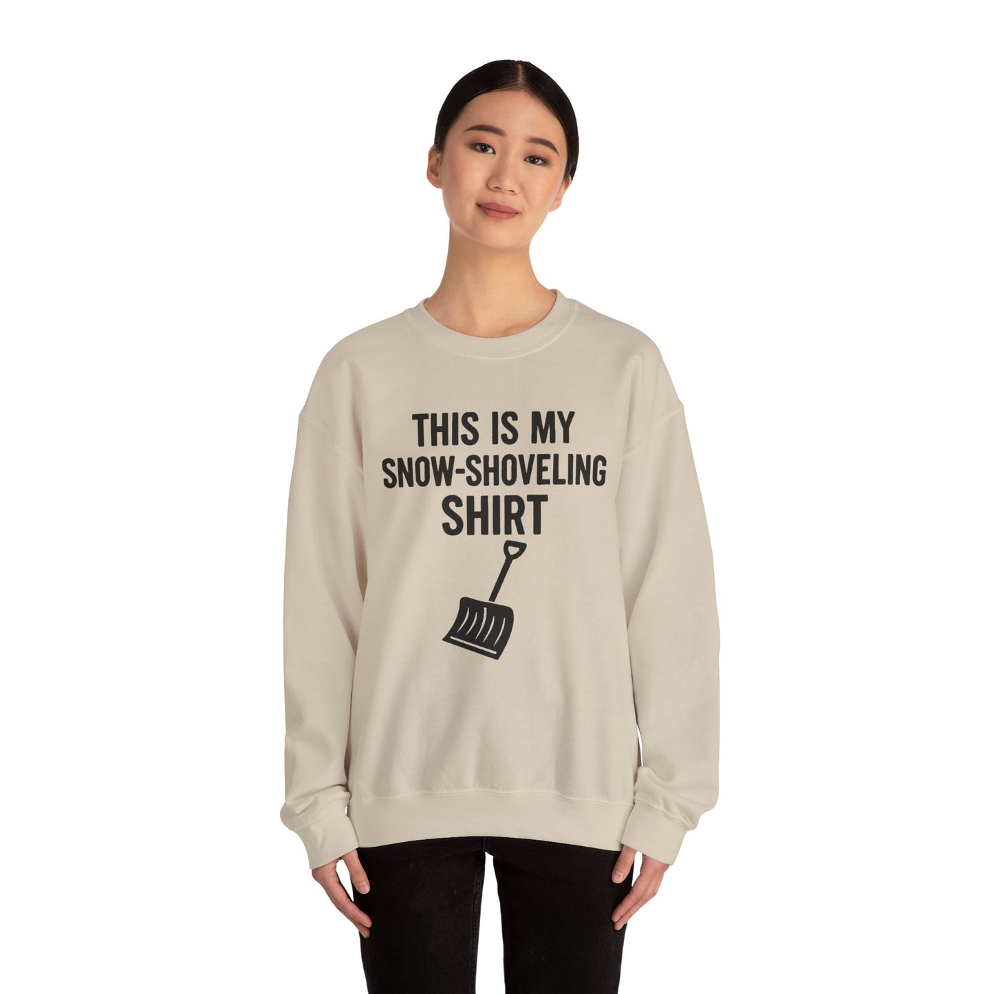This Is My Snow-Shoveling Shirt – Funny Winter Chore Sweatshirt