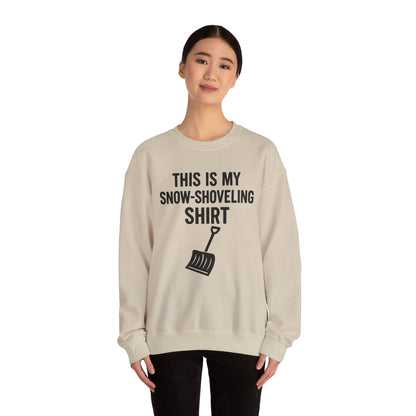 This Is My Snow-Shoveling Shirt – Funny Winter Chore Sweatshirt