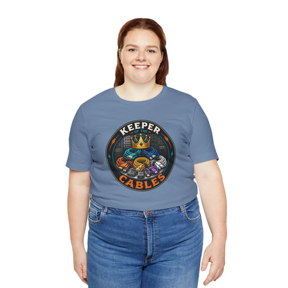 Keeper of the Cables T-Shirt – Funny Tech Dad Cable Tee