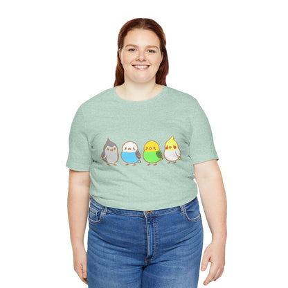 Chirpy Flock Bird T-Shirt – Cute Tee for Animal Lovers - WhimSpin - https://whimspin.com