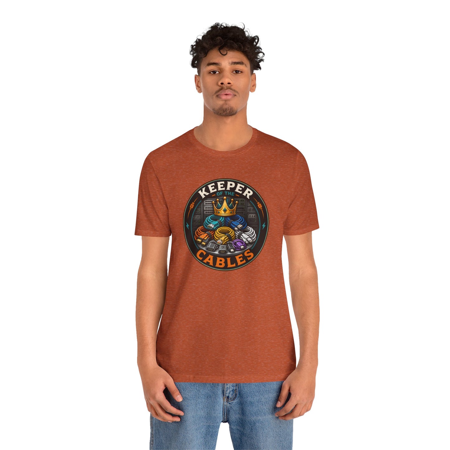 Keeper of the Cables T-Shirt – Funny Tech Dad Cable Tee
