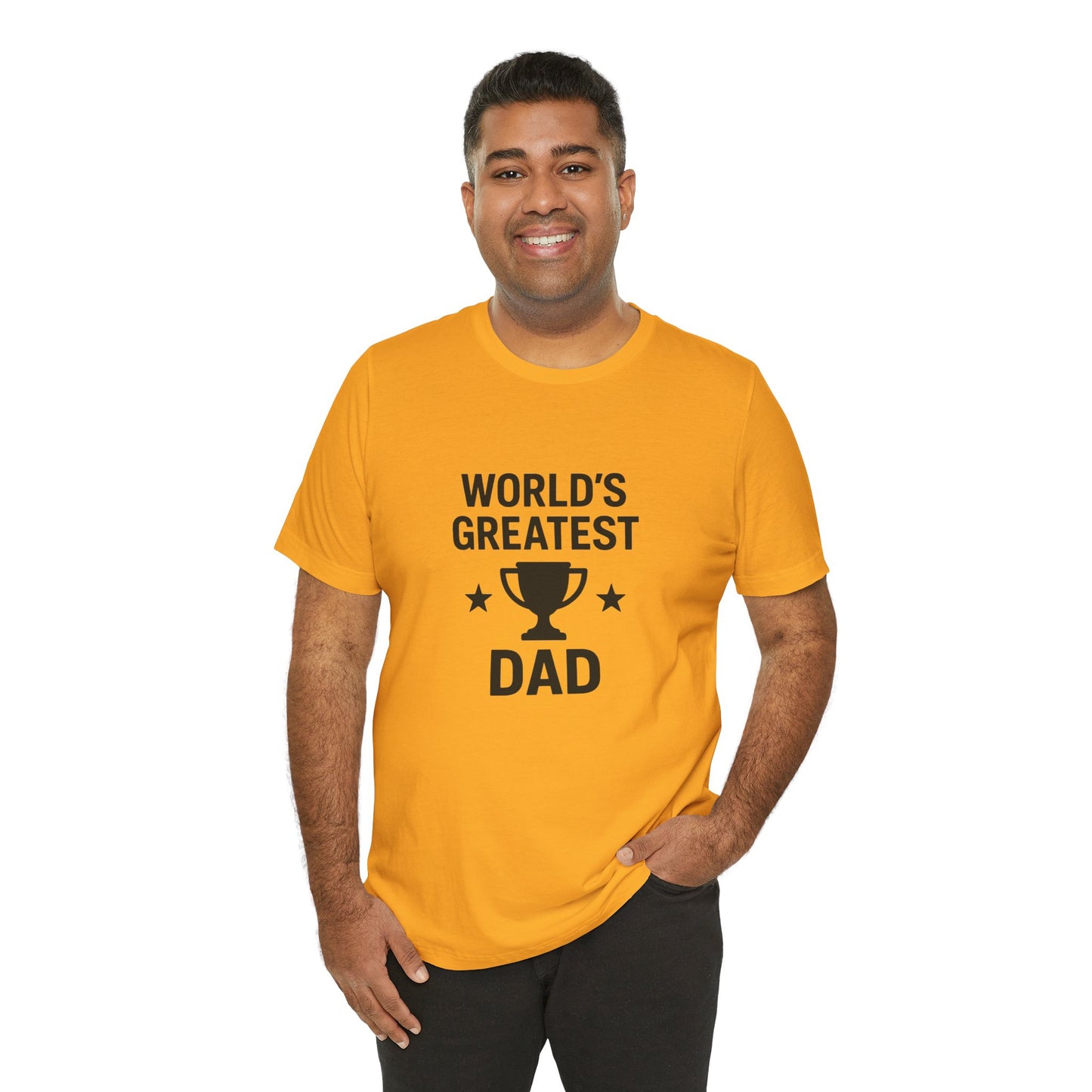 World’s Greatest Dad Gift Tee – Trophy Graphic Father’s Day Shirt