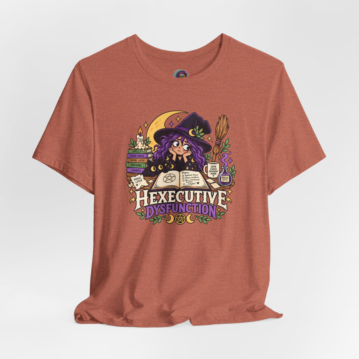 Hexecutive Dysfunction T-Shirt - Funny Witchy ADHD Humor Tee