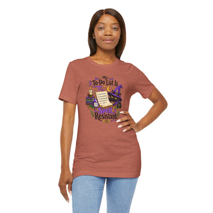 My To-Do List Is Spell Resistant T-Shirt – Funny Witchy ADHD Tee