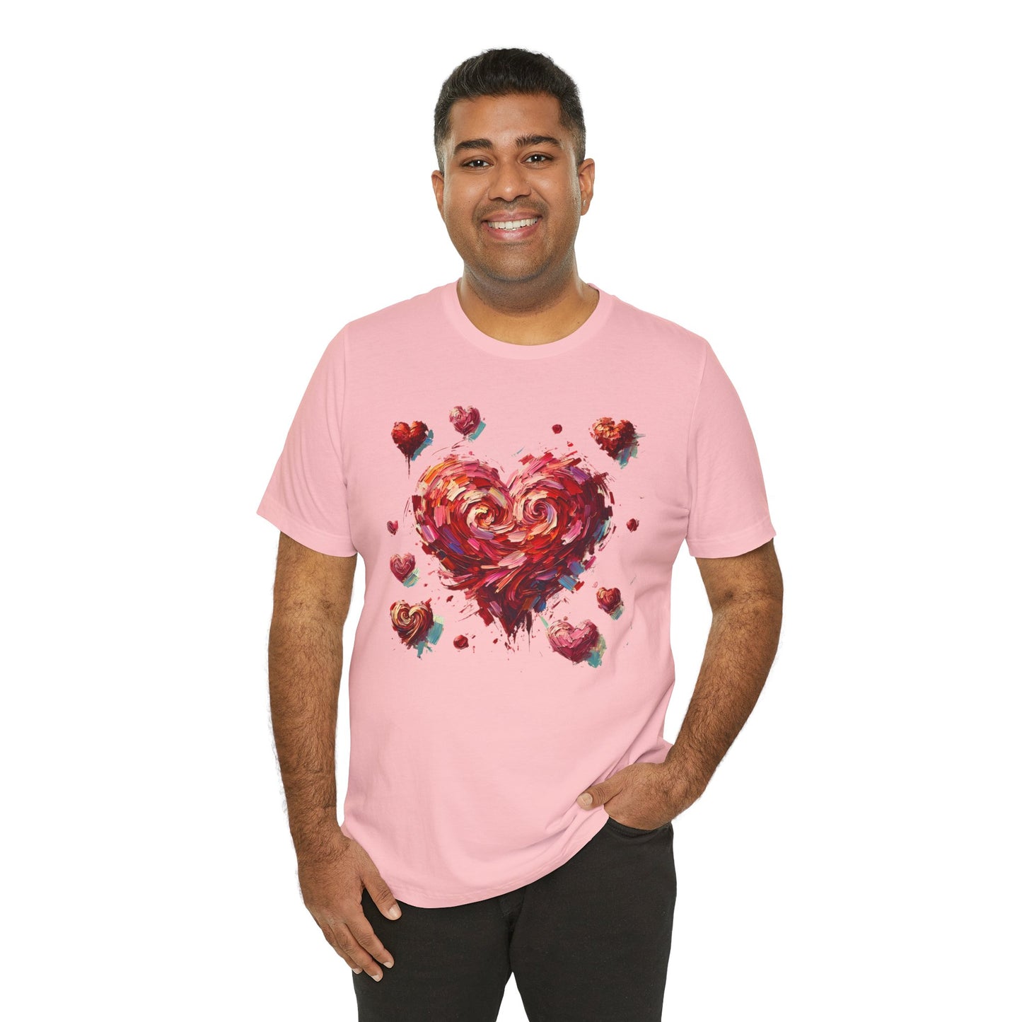 Impressionistic Heart T-Shirt – Artistic Valentine's Day Tee
