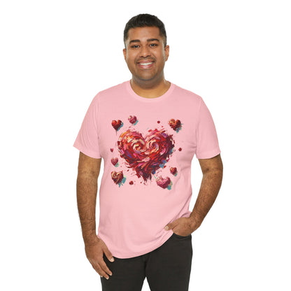 Impressionistic Heart T-Shirt – Artistic Valentine's Day Tee