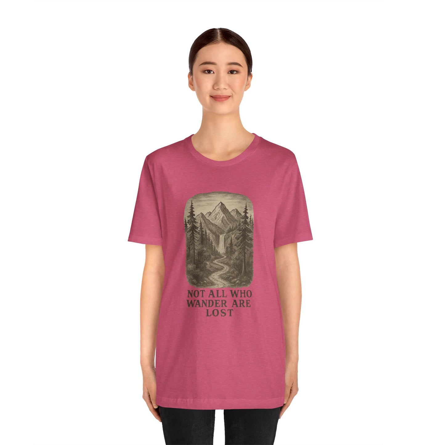 Not All Who Wander Are Lost T-Shirt – Tolkien Travel Tee for Nature Lovers