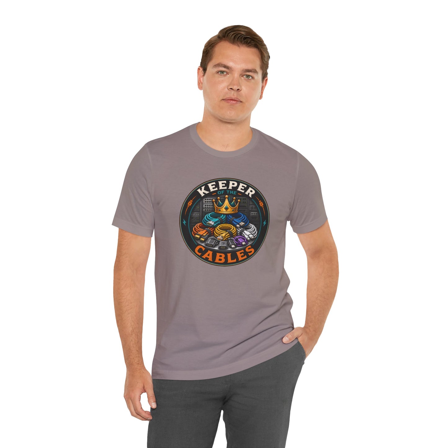Keeper of the Cables T-Shirt – Funny Tech Dad Cable Tee