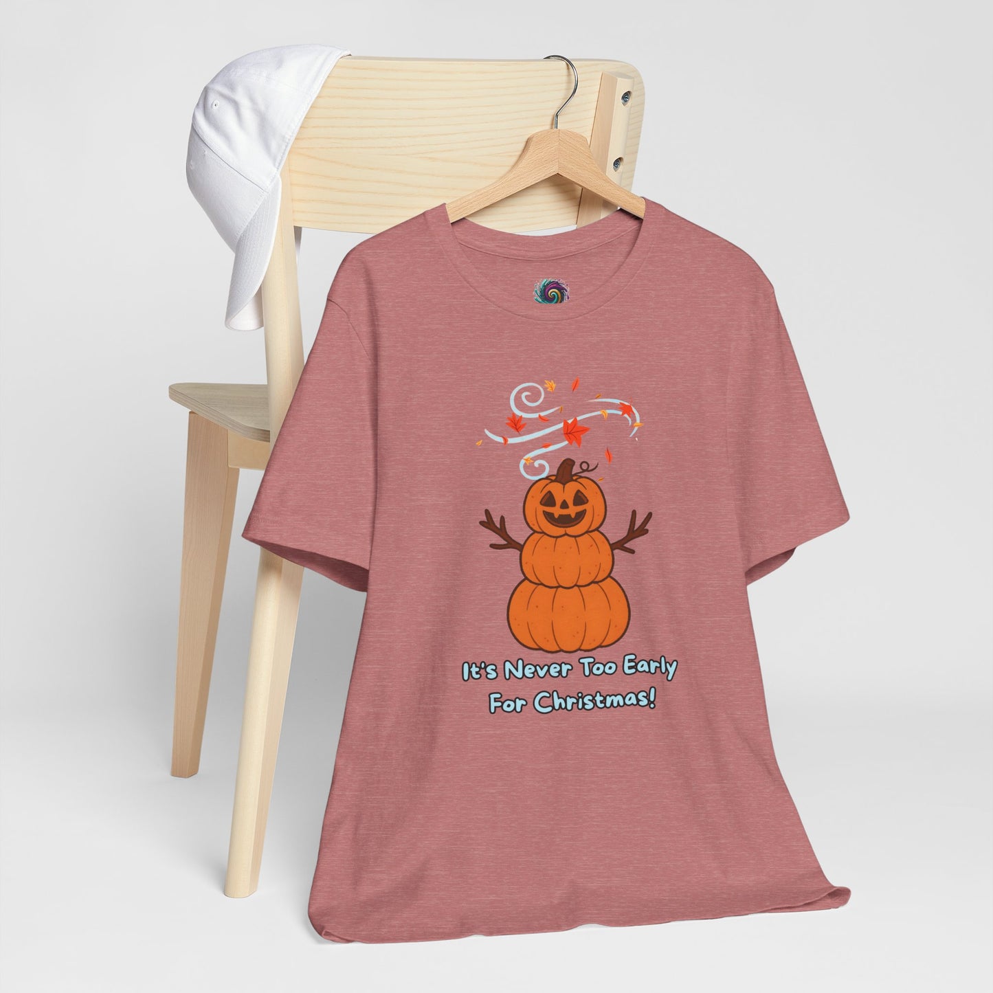 Pumpkin Snowman Shirt – Funny Halloween Christmas Mashup Tee