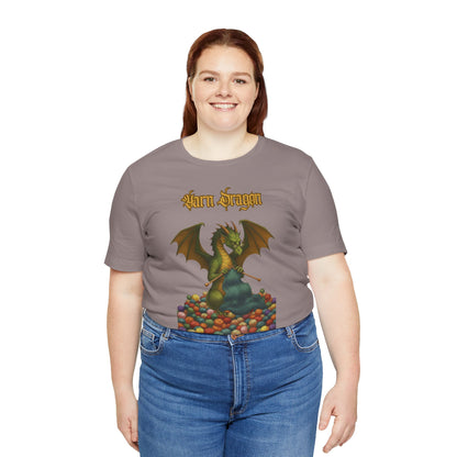 Yarn Dragon T-Shirt – Funny Knitting Dragon Shirt for Yarn Lovers